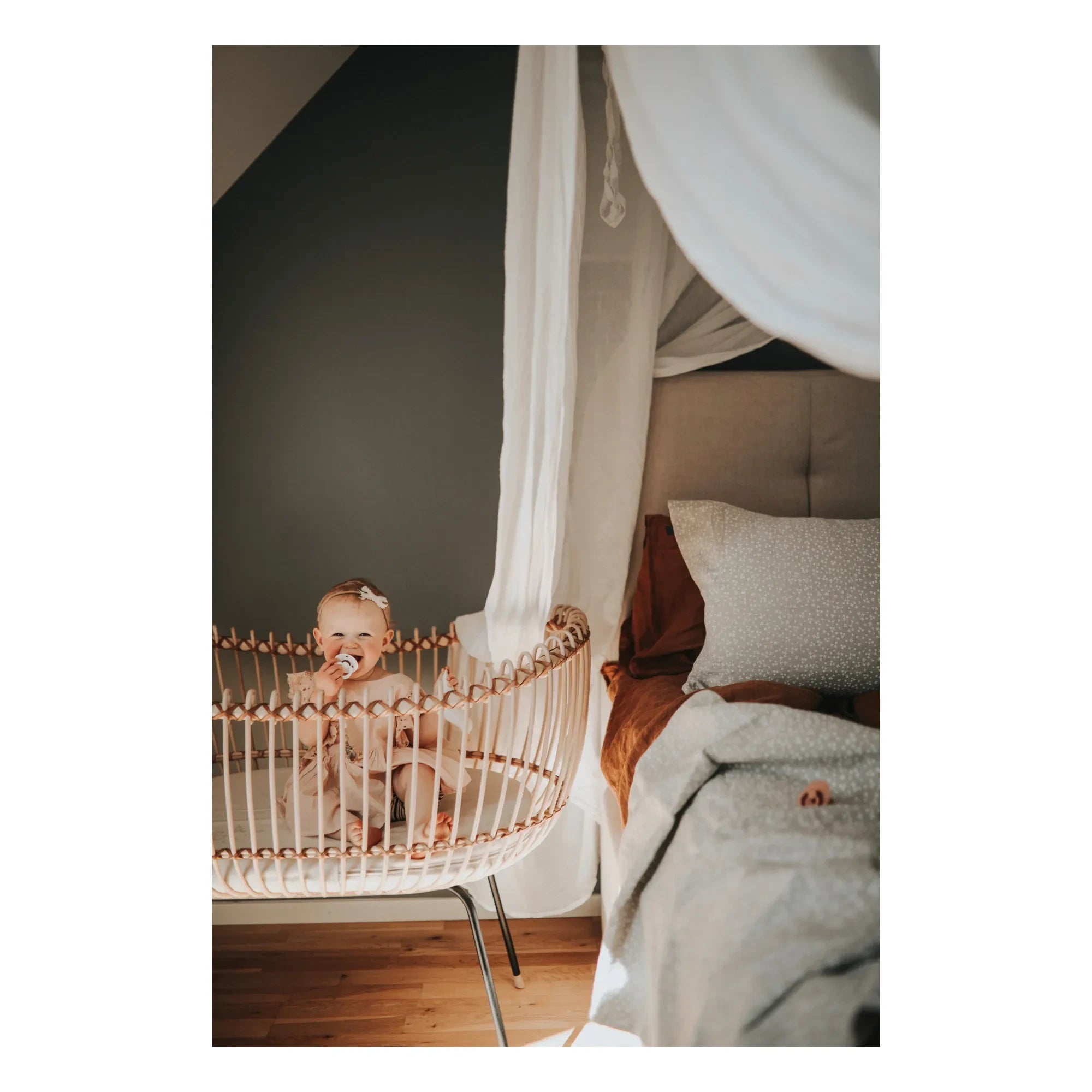Bermbach Handcrafted - Lola El Yapımı Rattan Beşik