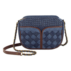 Sessùn - Divinou Örgü Denim Çanta | Mavi