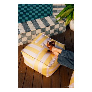 Nobodinoz - Outdoor Ottoman pouf Otto | Yellow