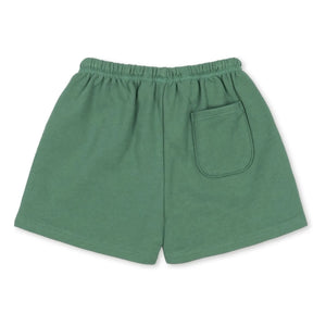 Konges Sløjd - Spotty Sweat Shorts Bio-Baumwolle Uni | Grün
