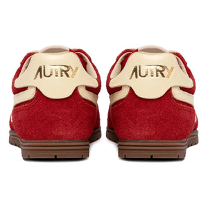 Autry - Windspin Low Zweifarbiger Wildleder- und Leder-Sneaker | Rot