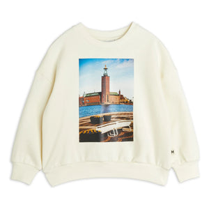 Mini Rodini - City Hall Organic Cotton Sweatshirt | Ecru