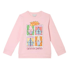 Stella McCartney Kids - Stella Hotel Organic Cotton Sweatshirt | Pink