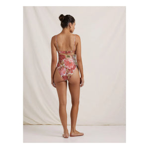 Peony – Klassischer einteiliger Badeanzug | Pink