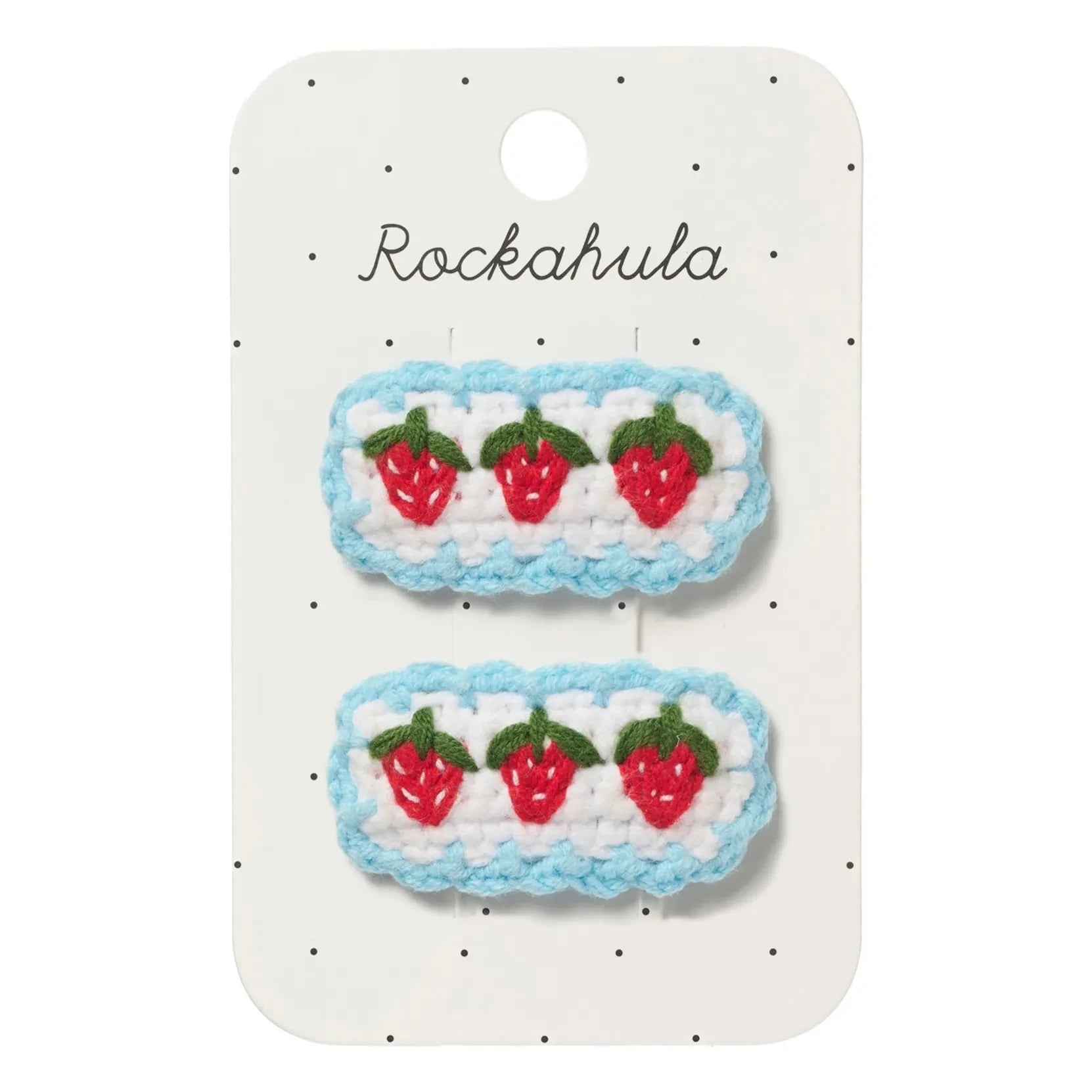 Rockahula Kids - 2-Pack Strawberry Hair Clips | White