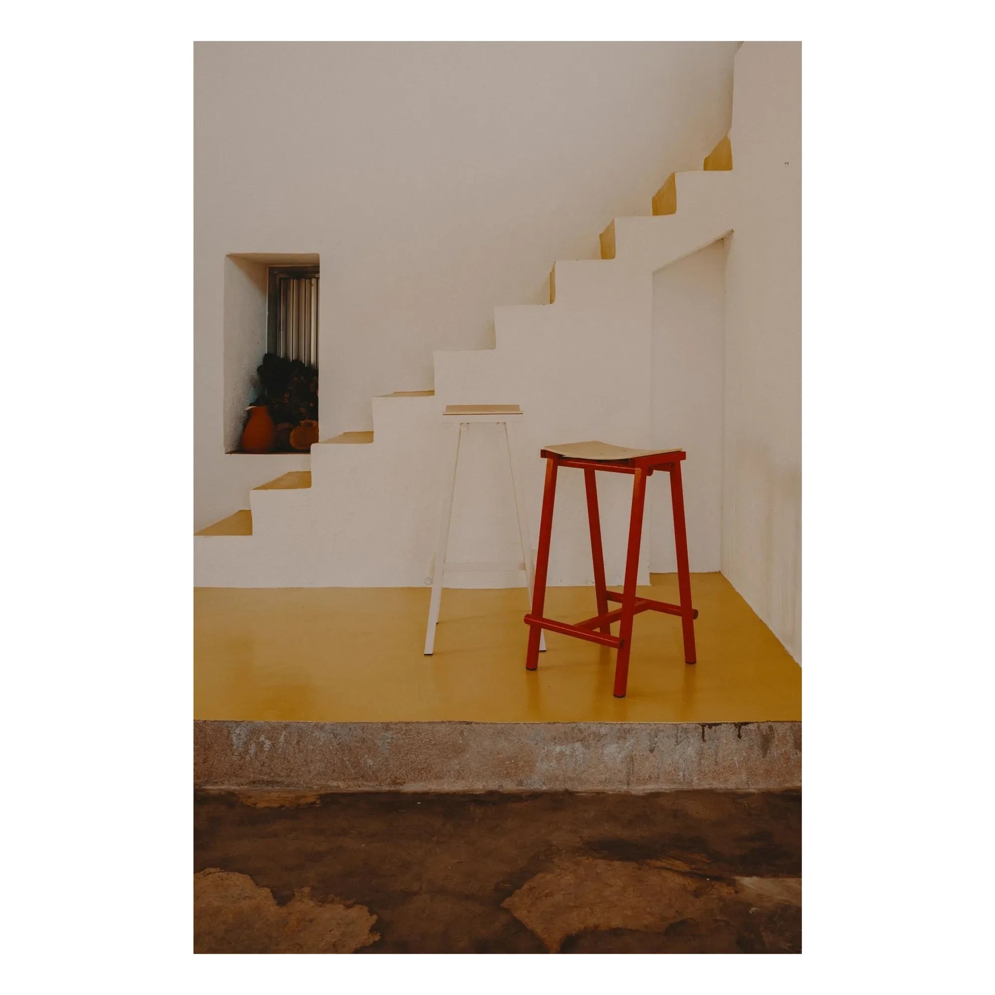 Hay - Yüksek Tabure 65 cm Taburete 8 | Kırmızı