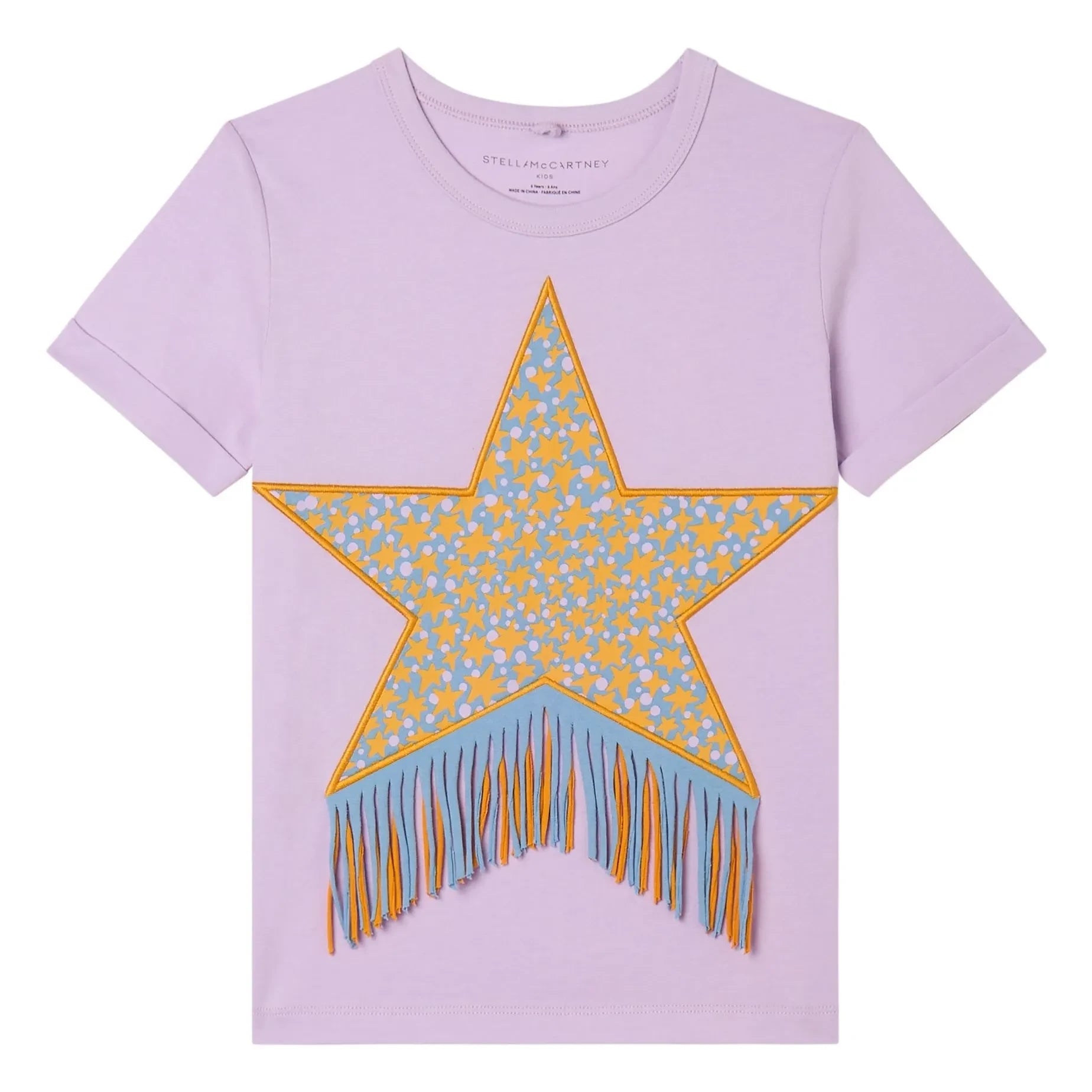 Stella McCartney Kids - Etoile Franges T-Shirt | Mauve