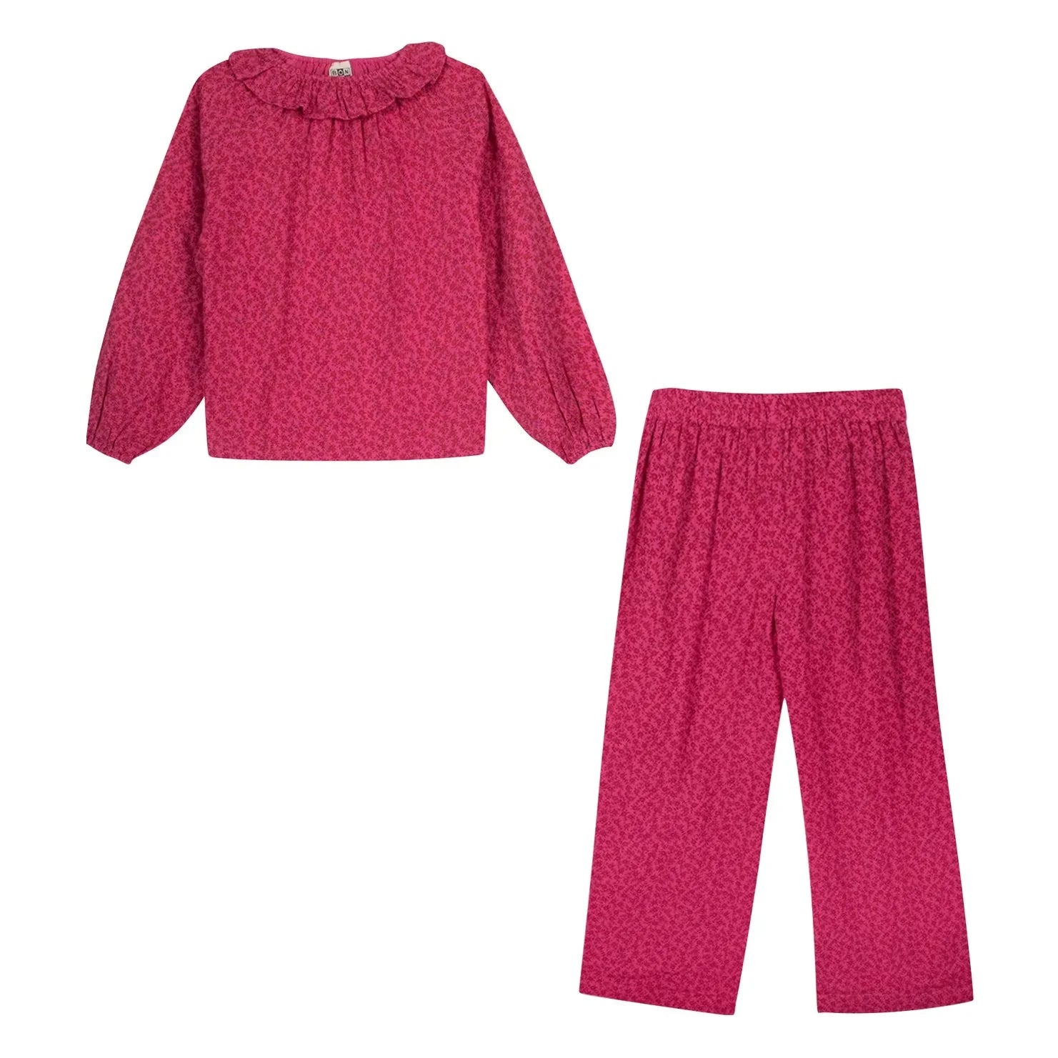 Bonton - Papita Çiçek Desenli Pijama | Framboise
