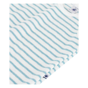 Petit Bateau - Gestreifter Frottier-Strampler | Blau