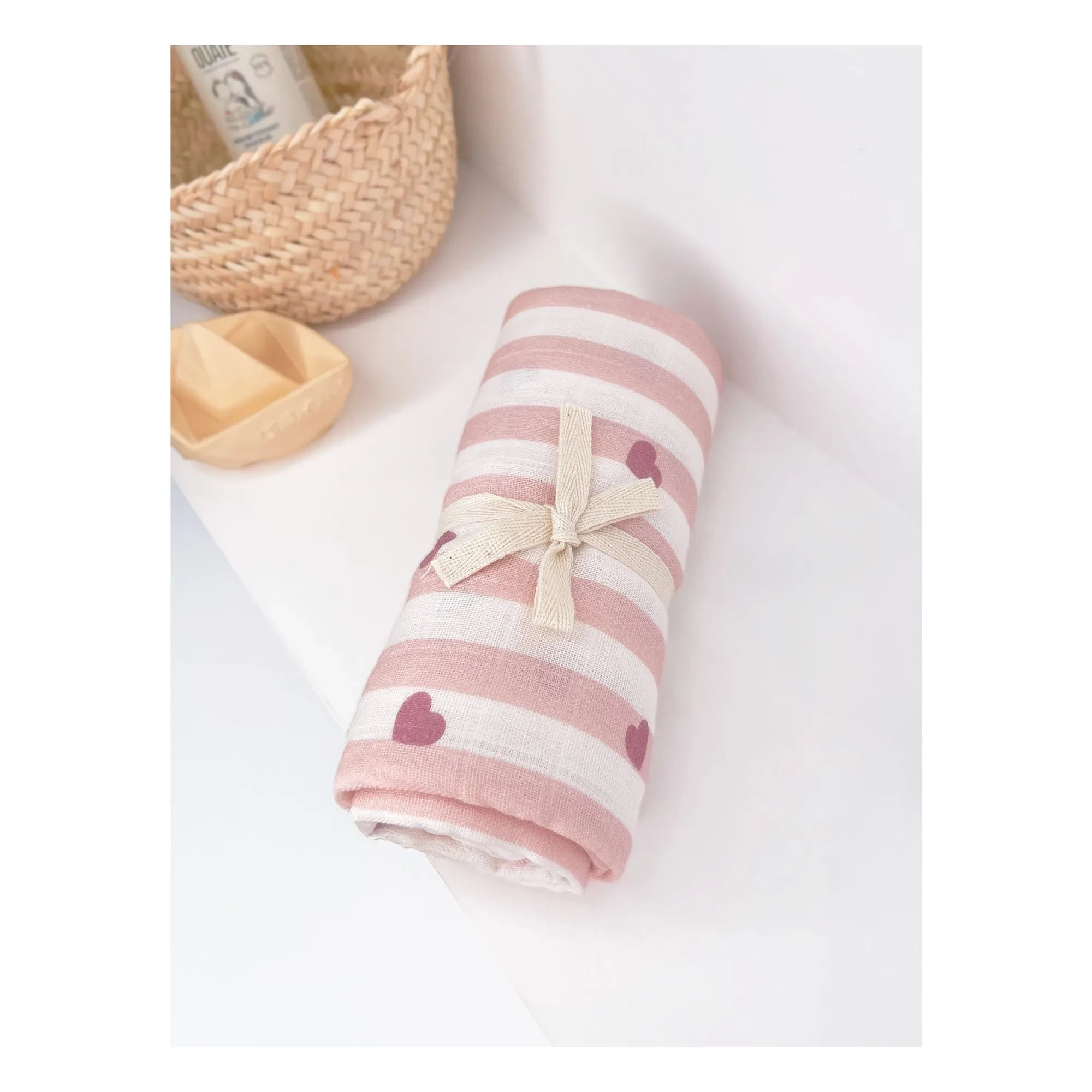 Milinane - Gaspard Pucktuch Babydecke | Hellrosa