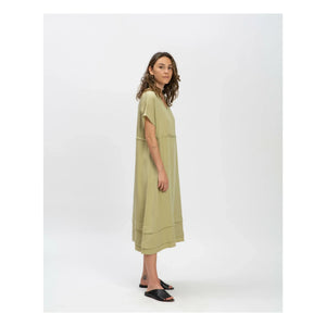 Matona - Tencel elbise | Soluk sarı