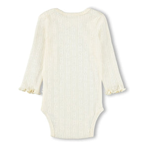 Molo - Foss Body Hearts Bio-Baumwolle | Elfenbein