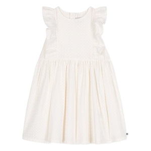 Petit Bateau - Dress Brendice Broderie Anglaise Organik pamuk | Beyaz