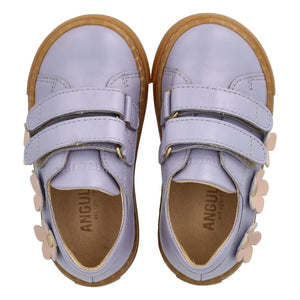 Angulus - Gestreifte Blumen-Sneaker | Flieder