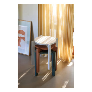 Hübsch - Always Hocker | Petrolblau
