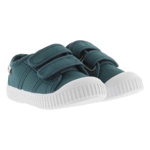 Victoria - Tiras Lona Scratch Sneakers | Peacock Blue