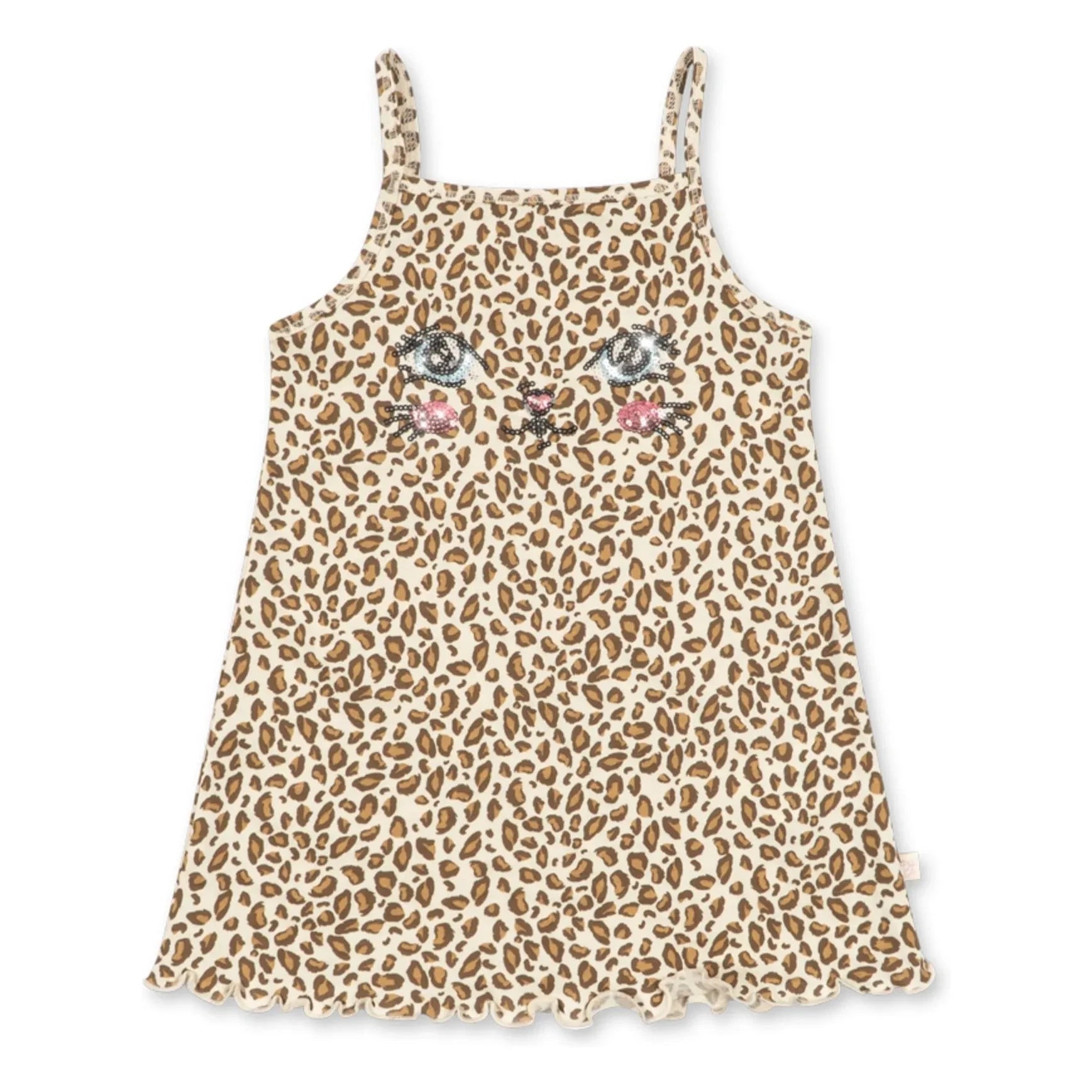 Konges Sløjd - Famo Leopard Bio-Baumwollkleid | Beige