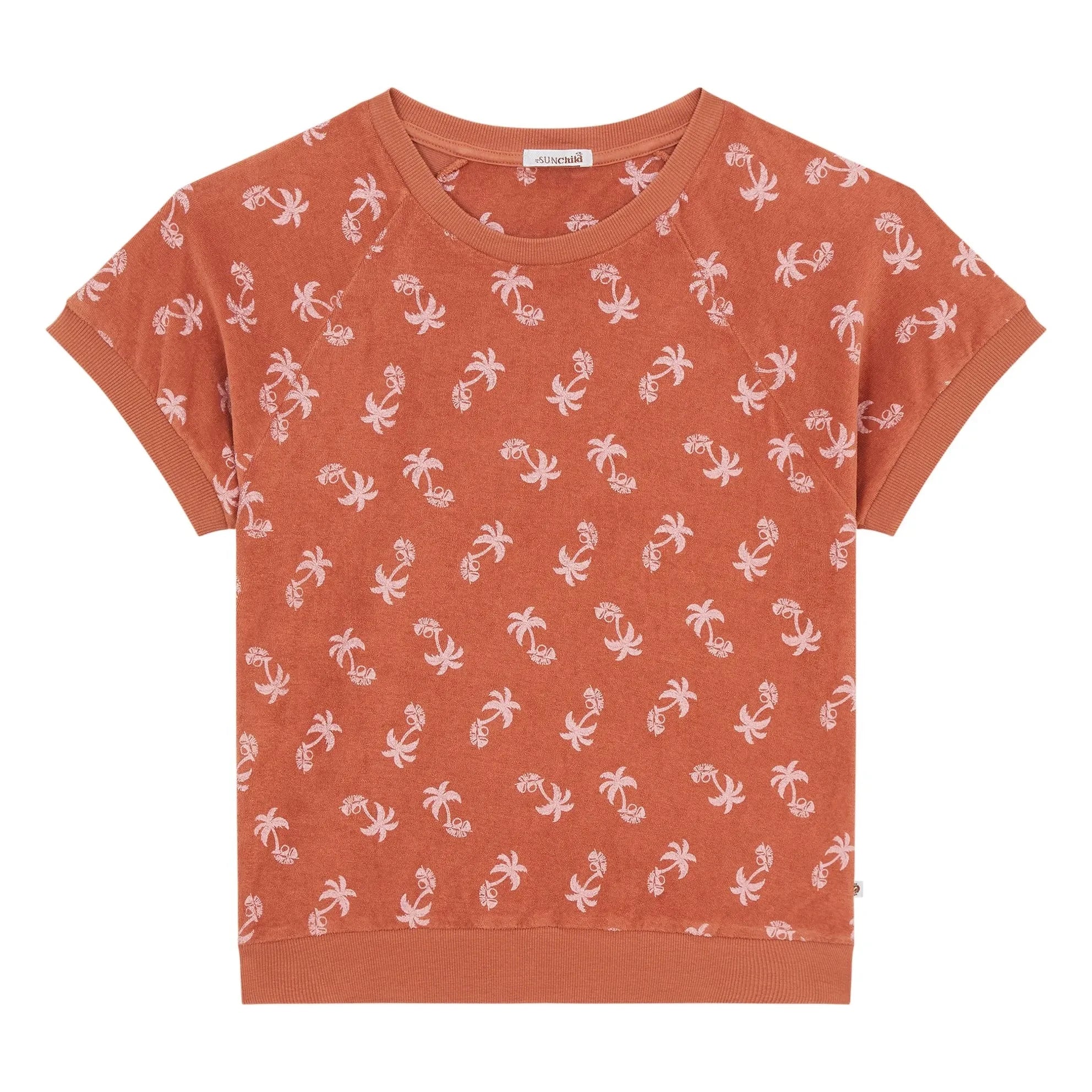 Sunchild - Jaco Eponge Kurzarm-Sweatshirt | Terracotta