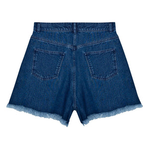the new society - Baumwollshorts | Denim blau