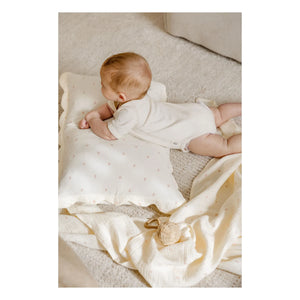Soft Spot - Organik pamuklu kurdele yastık kılıfları - 2'li set | Ekru