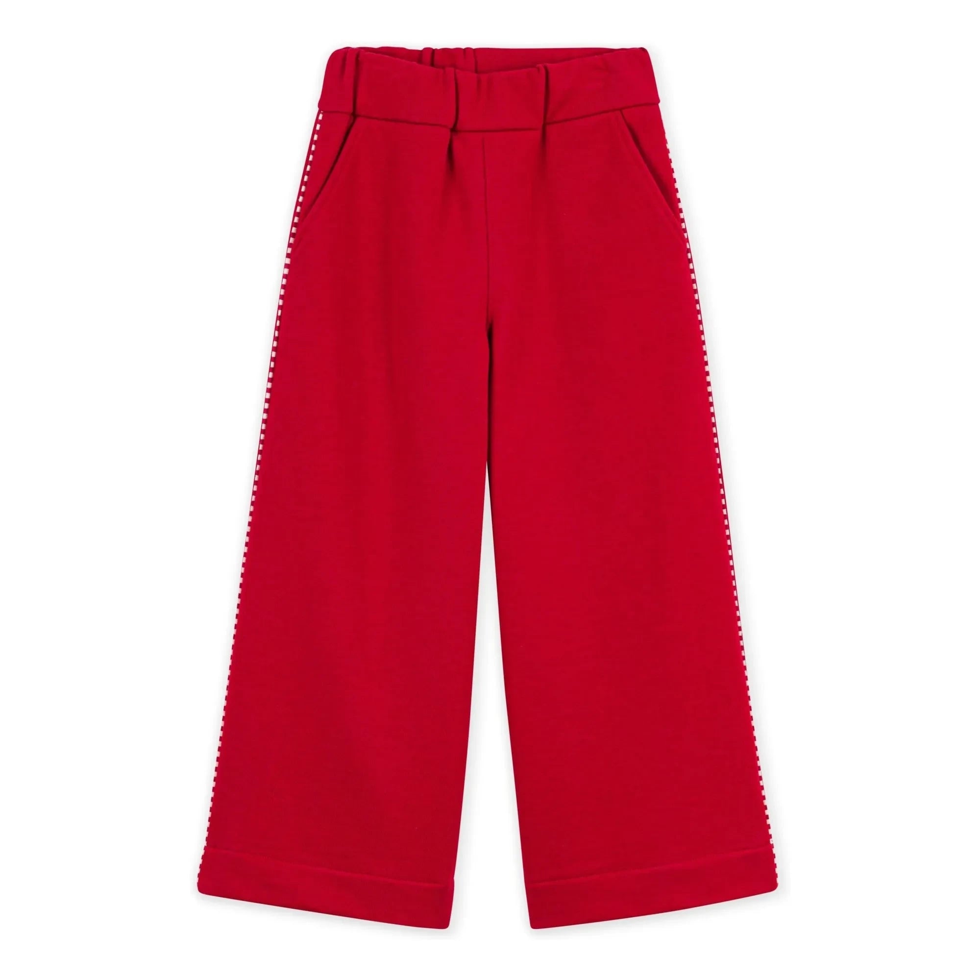 Petit Bateau - Organik Pamuk Bol Jogger Pantolon | Kırmızı