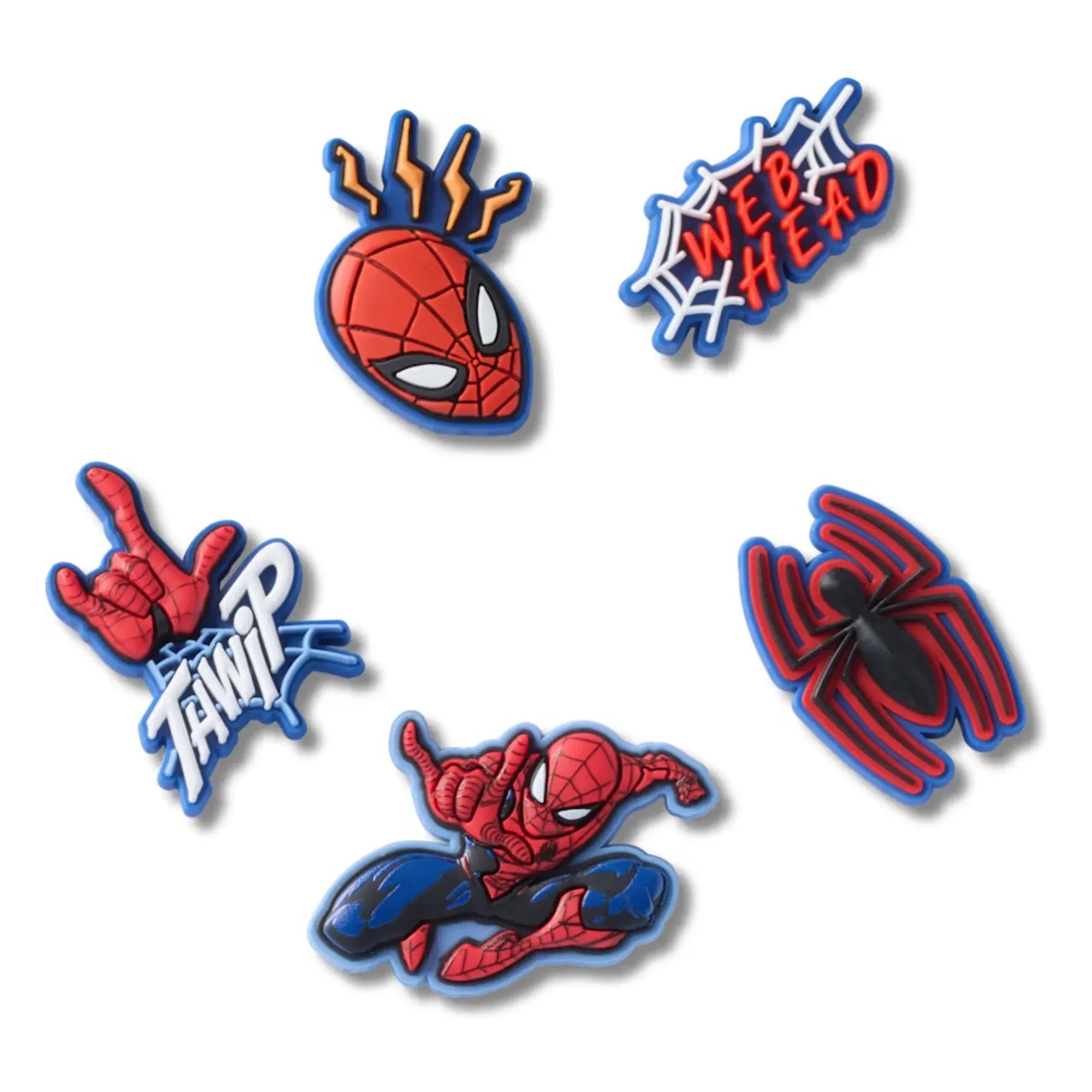 Crocs - 5'li Jibbitz Spider-Man Seti | Kırmızı