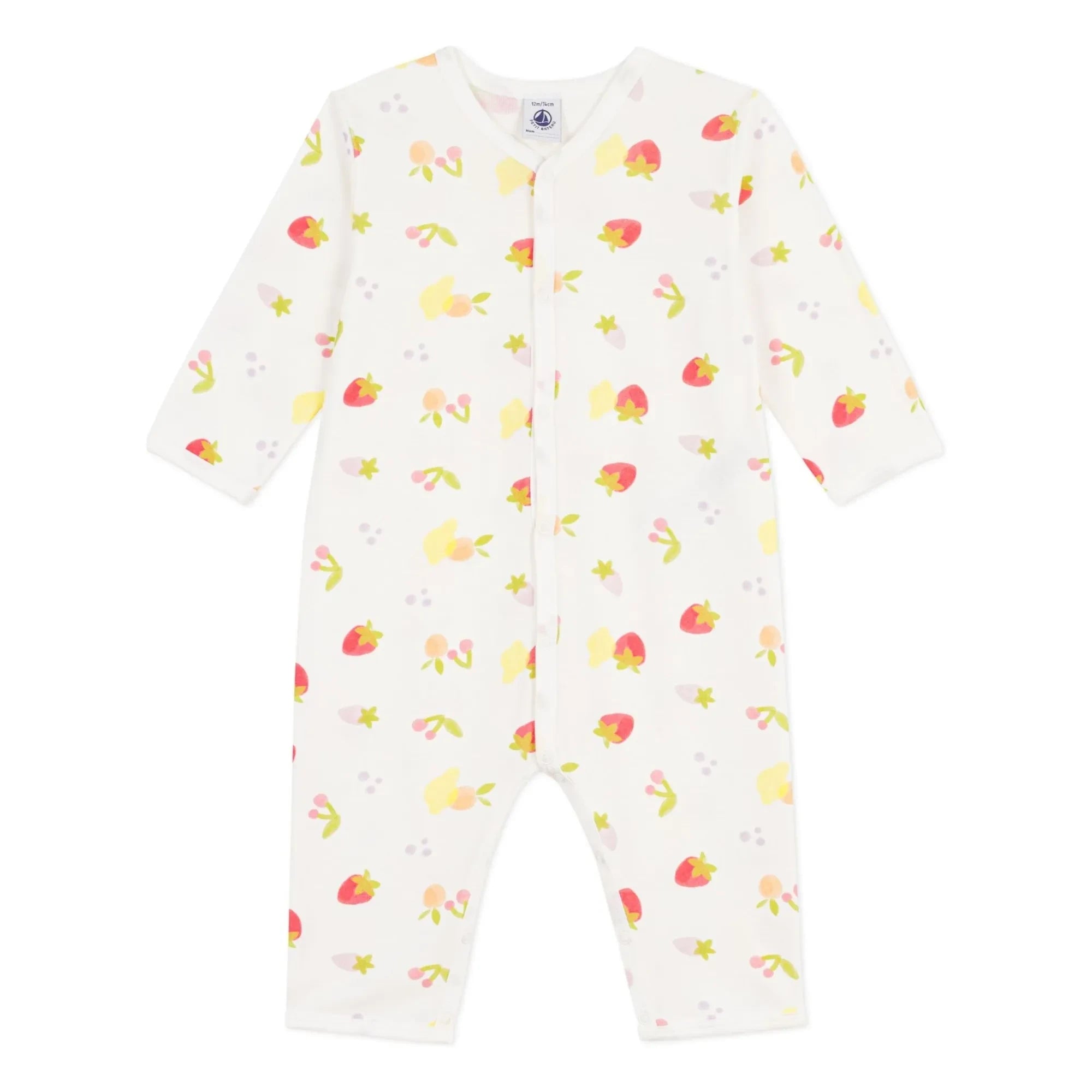 Petit Bateau – Schlafsack aus Bio-Baumwolle mit Obst-Print