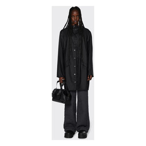 Rains - Unisex Uzun Su Geçirmez Waxcoat | Siyah