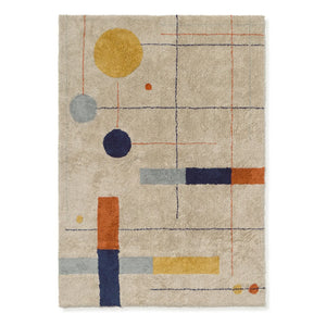 Lorena Canals - Geometrik Desenli Halı | Bej