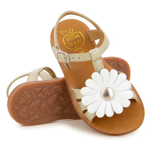 Pom d'Api - Plagette Big Flo sandaletler | Altın