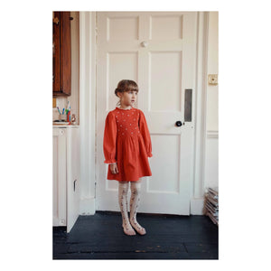 Emile et Ida - Nakışlı Büzgülü Elbise | Kırmızı