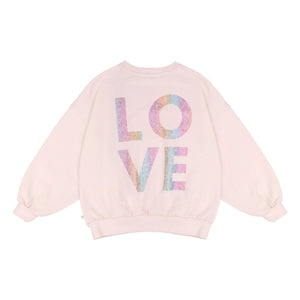 Jenest - Maxi Sweatshirt aus Bio-Baumwolle | Blassrosa