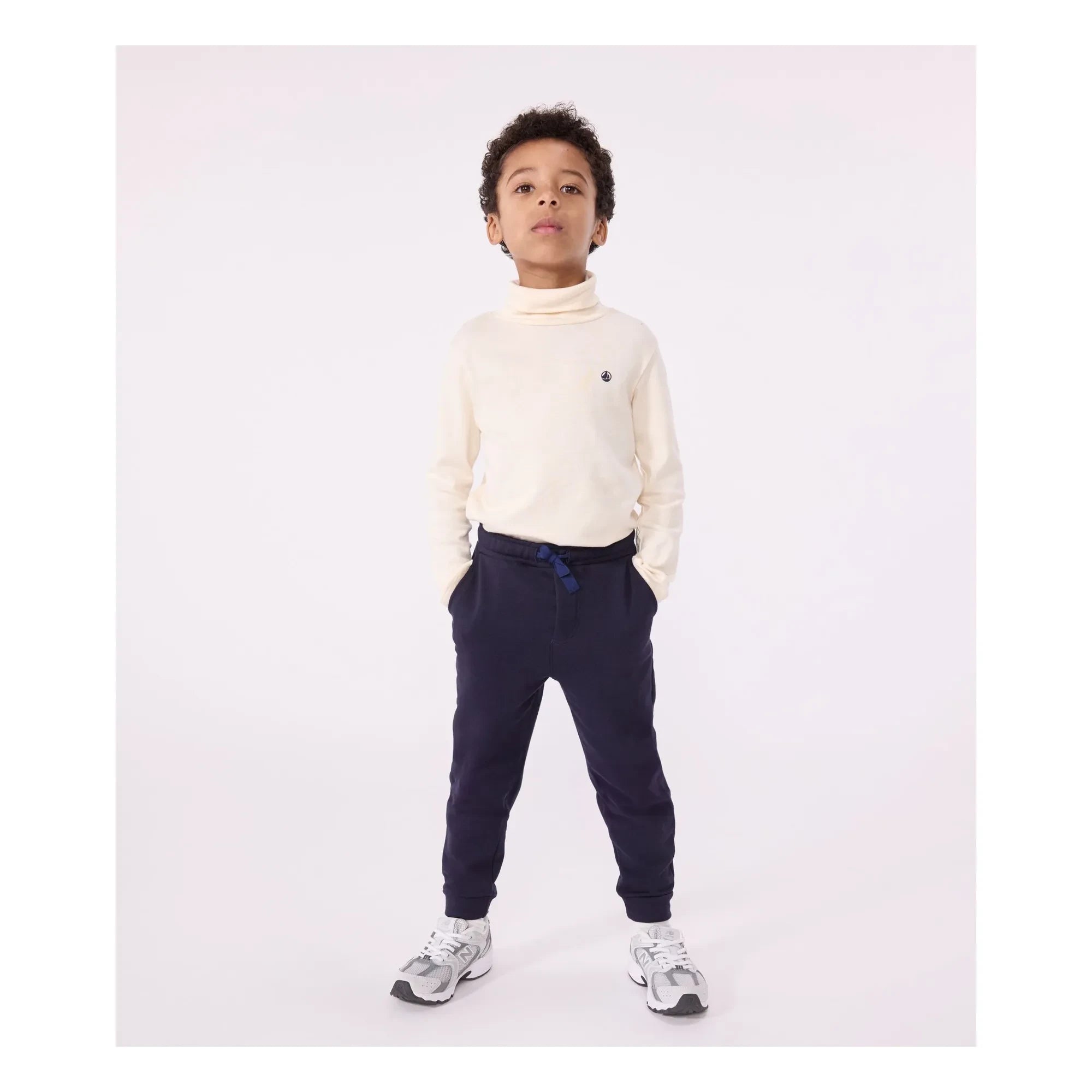 Petit Bateau - Bio-Baumwoll Jogger Bin | Marineblau