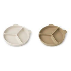 Liewood - Rutschfeste Stacy-Teller - 2er-Set | Sand