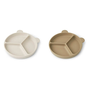 Liewood - Rutschfeste Stacy-Teller - 2er-Set | Sand