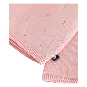 Petit Bateau - Pointelle Wool Cardigan | Pink