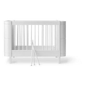 Oliver Furniture - Wood Mini+ bebek yatağı, junior kit hariç | Beyaz