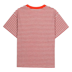Jelly Mallow – Gestreiftes T-Shirt | Rot