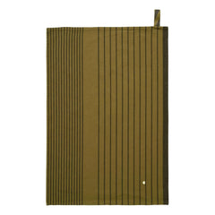 La cerise sur le gâteau - Piero cotton striped kitchen towel | Camel