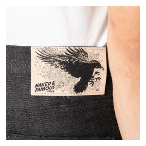 Naked & Famous - Jeans Super Guy Yatagarasu Selvedge | Schwarz
