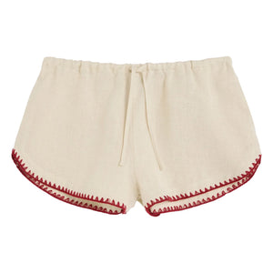 OAS – Kurzer Leinen Kimono | Ecru