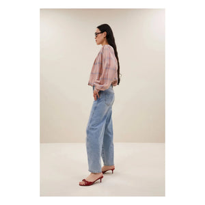 By Bar - Nyka Bio-Baumwollbluse | Altrosa