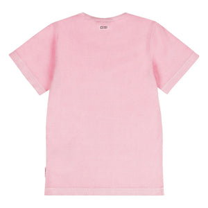 Tumble N'Dry – Geprägtes T-Shirt aus leuchtender Bio-Baumwolle | Rosa
