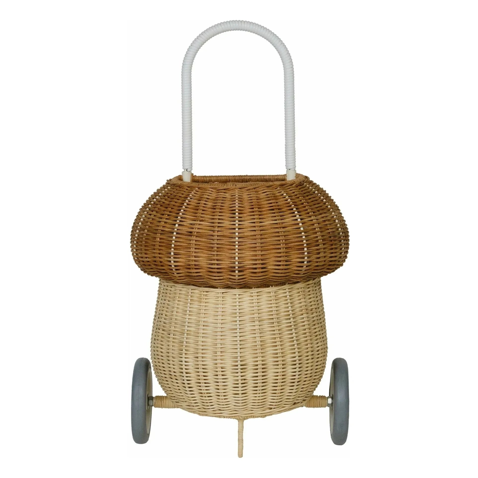Olli Ella - Tekerlekli Rattan Sepet Champignon