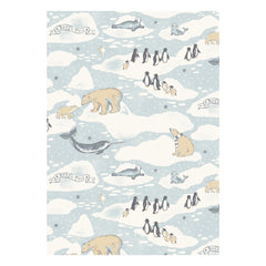 Sleepy Doe - Ayaklı pijama Kayak Organik pamuk | Mavi