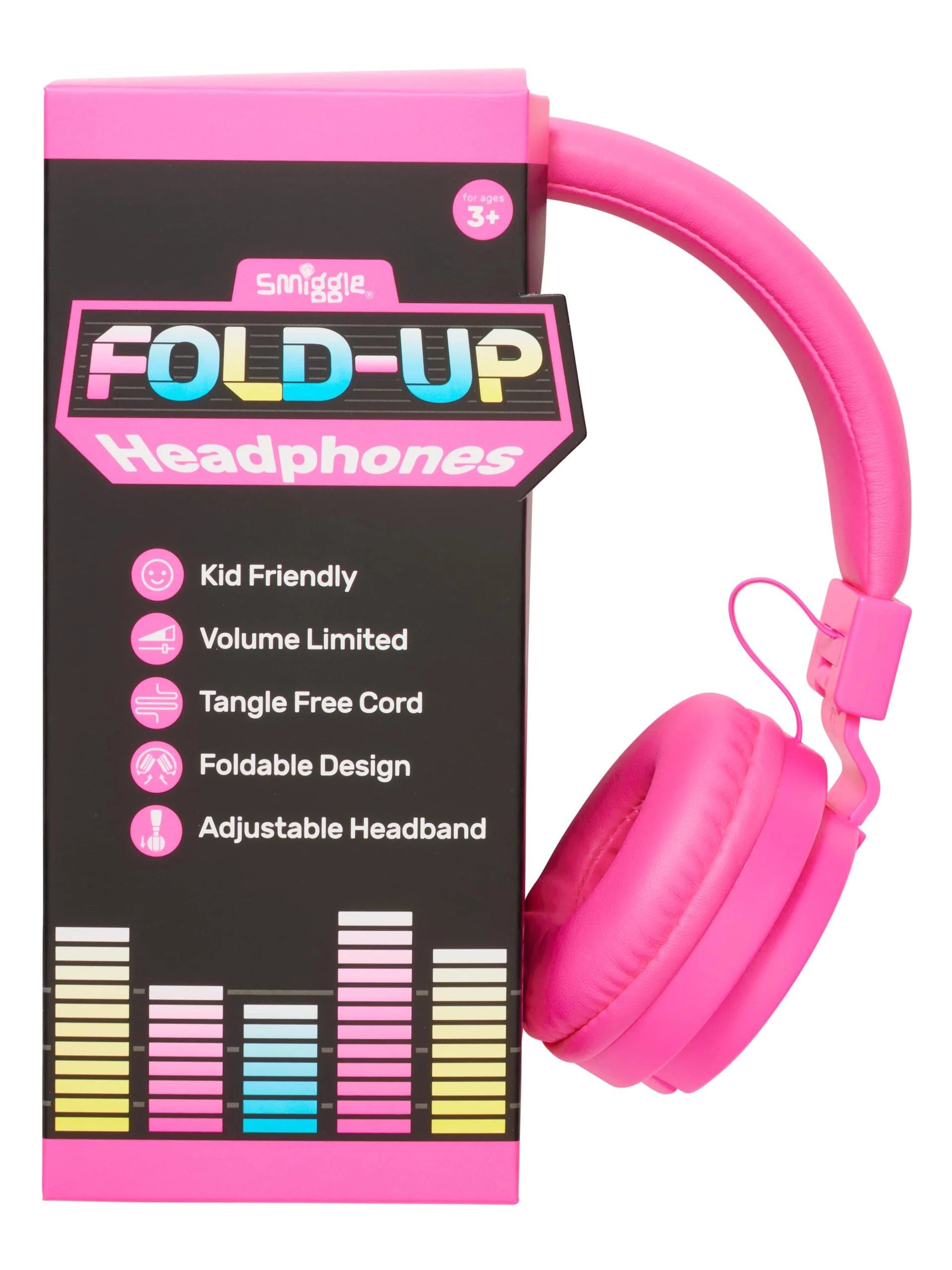 Smiggle - Neon Kablolu Kulaküstü Kulaklık-Dinossi