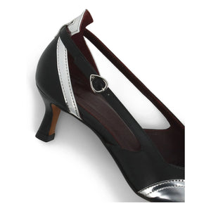 Socque Paris - Patti Leather Heeled Shoes | Black