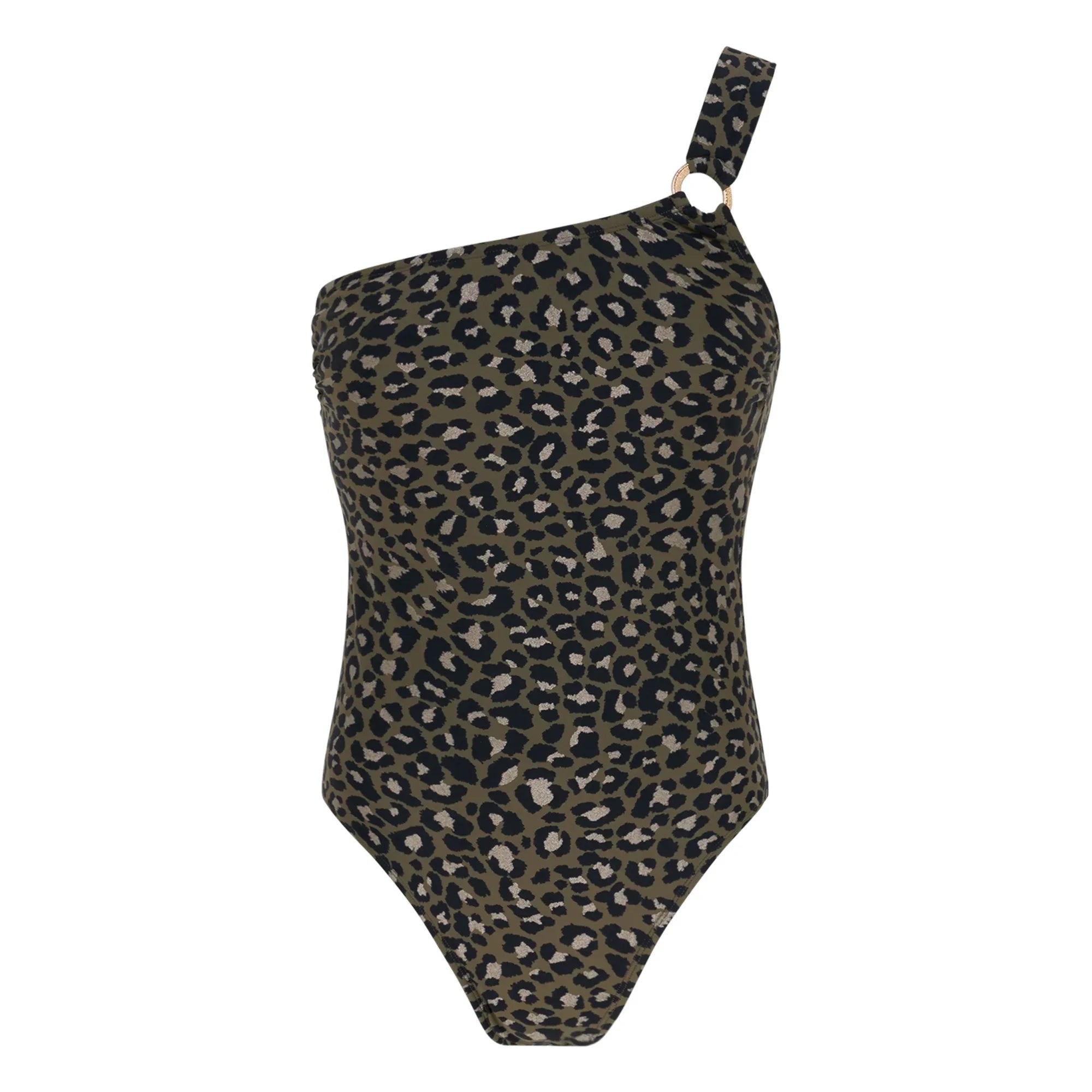 Lison Paris - Tanzania Leopar 1 parçalı mayo | Haki