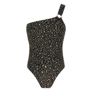 Lison Paris - Tanzania Leopar 1 parçalı mayo | Haki