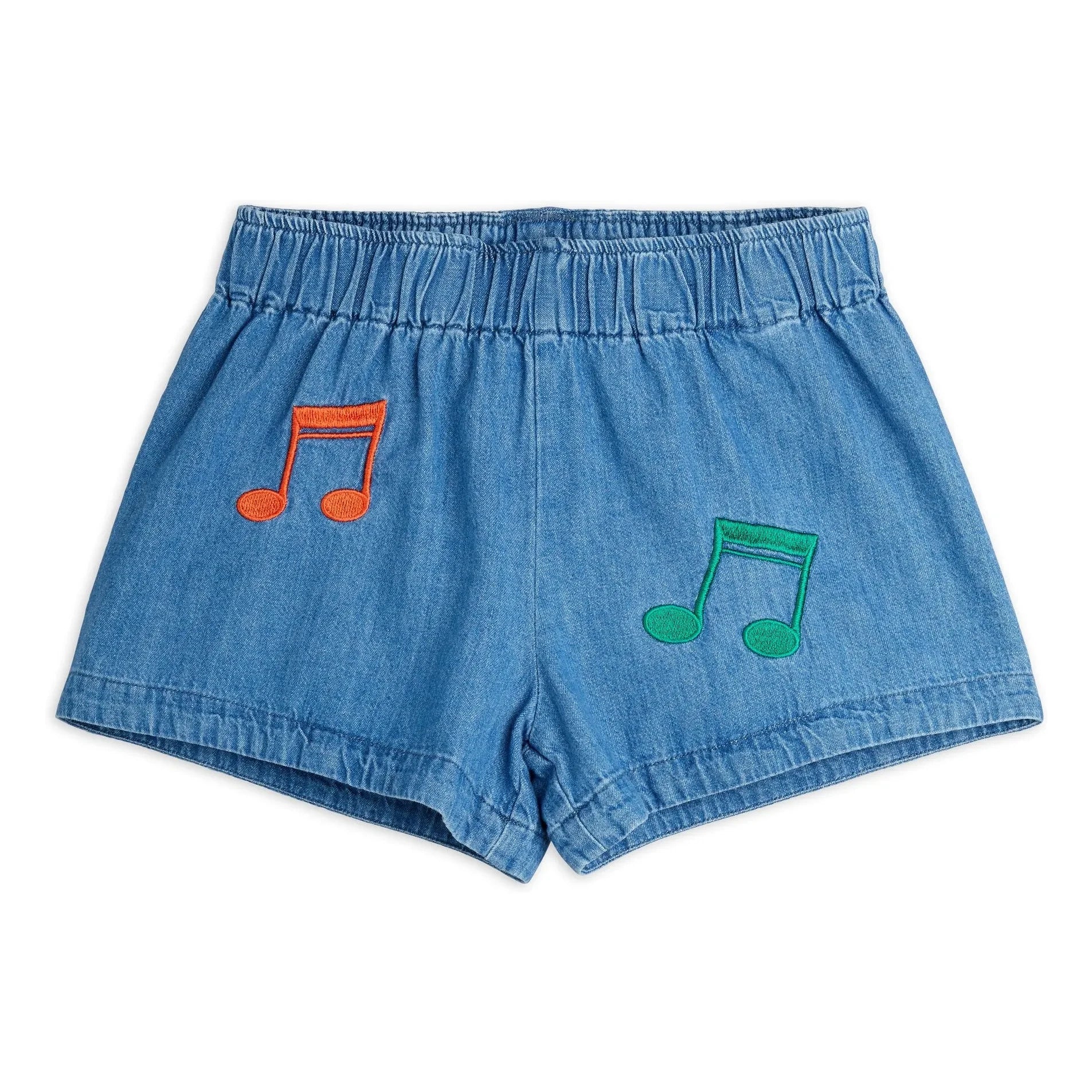 Mini Rodini - Kurze Denim-Shorts | Blau
